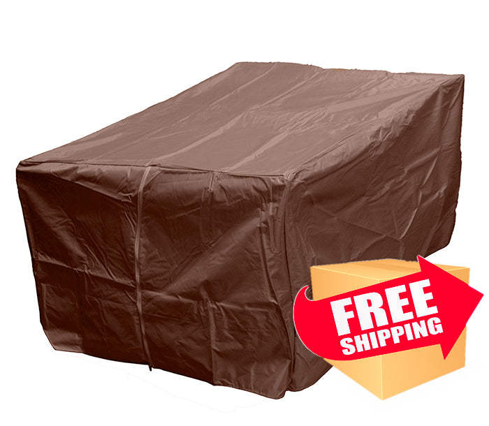 Fire Pit Cover | Rectangle Hiland Heavy Duty Waterproof Propane