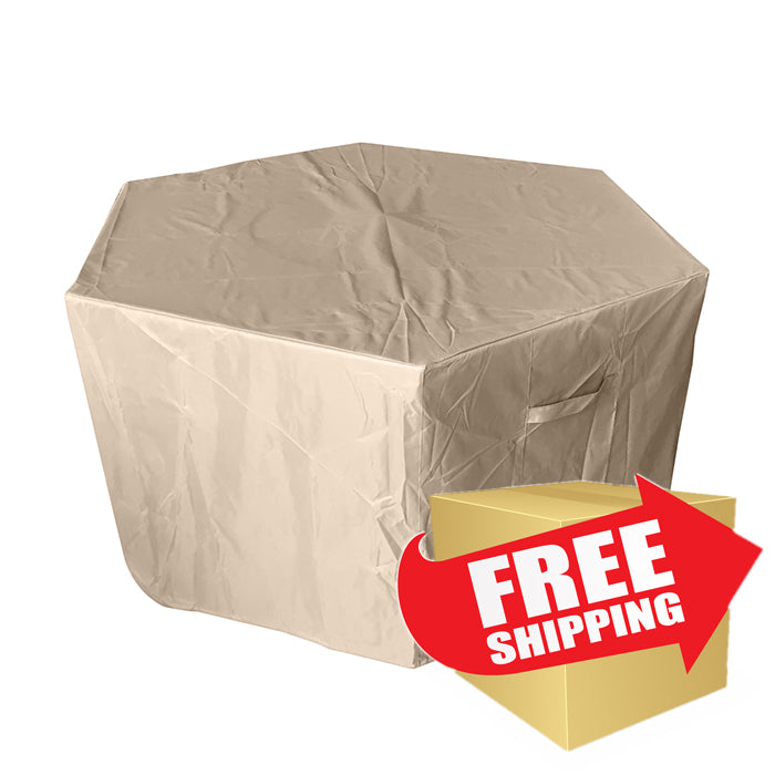 Fire Pit Cover | Hexagon Hiland Heavy Duty Waterproof Propane