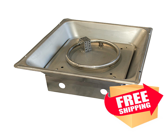 Plug & Play Natural Gas Fire Pit Burner (Ready to use)