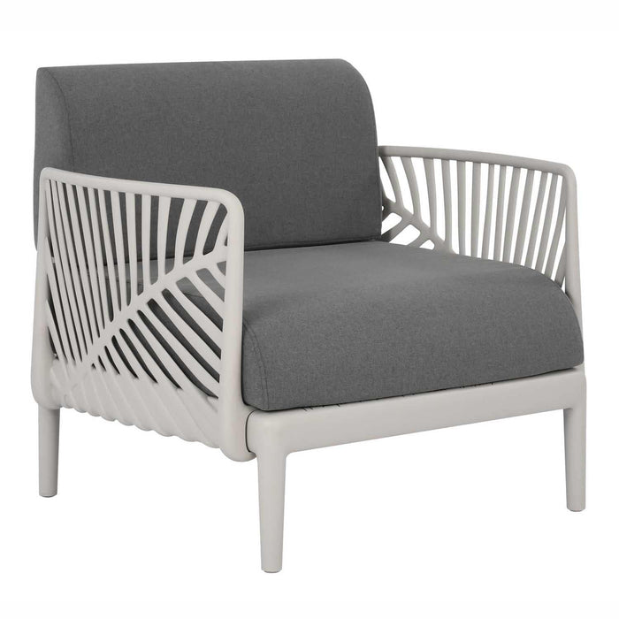 Patioflare+ Recycled Plastic Leaf Modular Patio Armchair, Grey