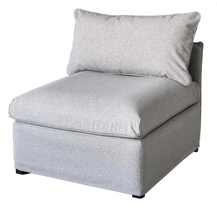 Patioflare Lanai Modular Outdoor Armless Chair, Grey