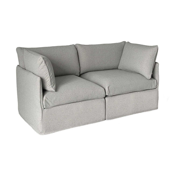 Patioflare Lanai Modular Love Seat Patio Sofa Set, Grey