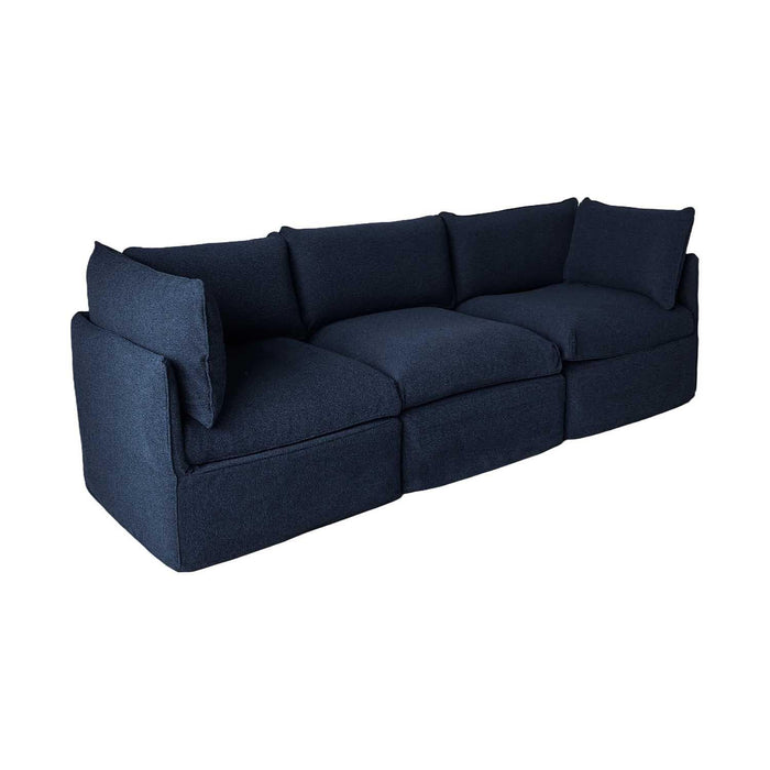 Patioflare Lanai Modular 3-Seater Patio Sofa Set, Blue