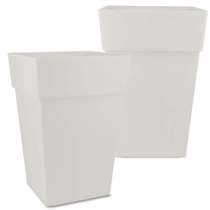 Grapevine Plus Collection Ollie Planter, Cream, 2-Pack