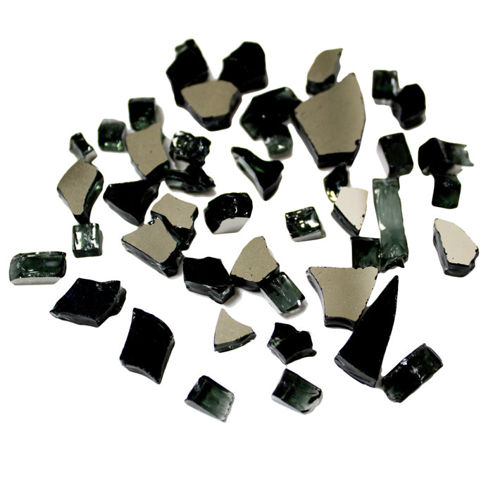 Reflective Fire Glass - Black