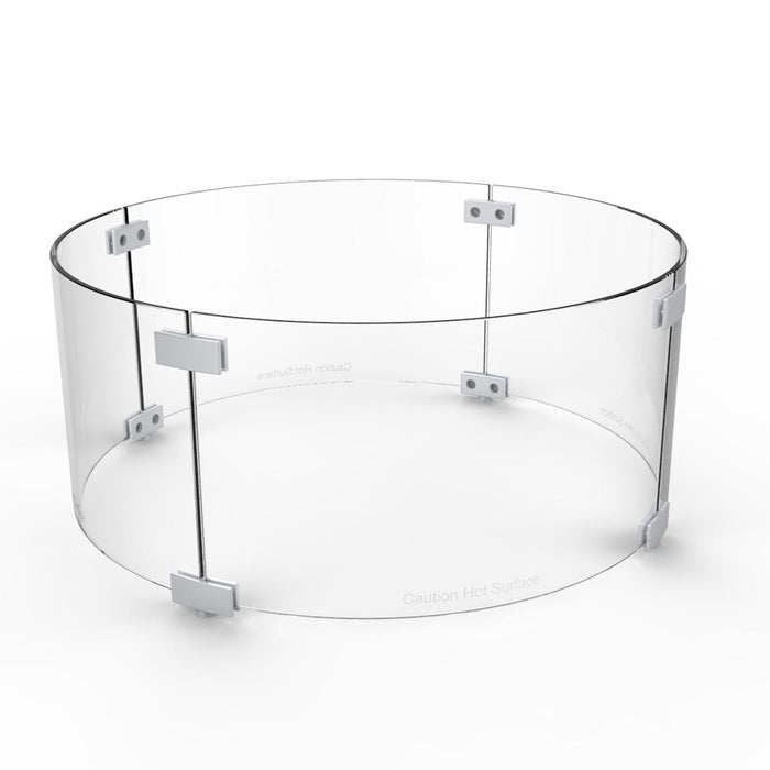 Paramount Fire Table Wind Guard, Round, 24IN