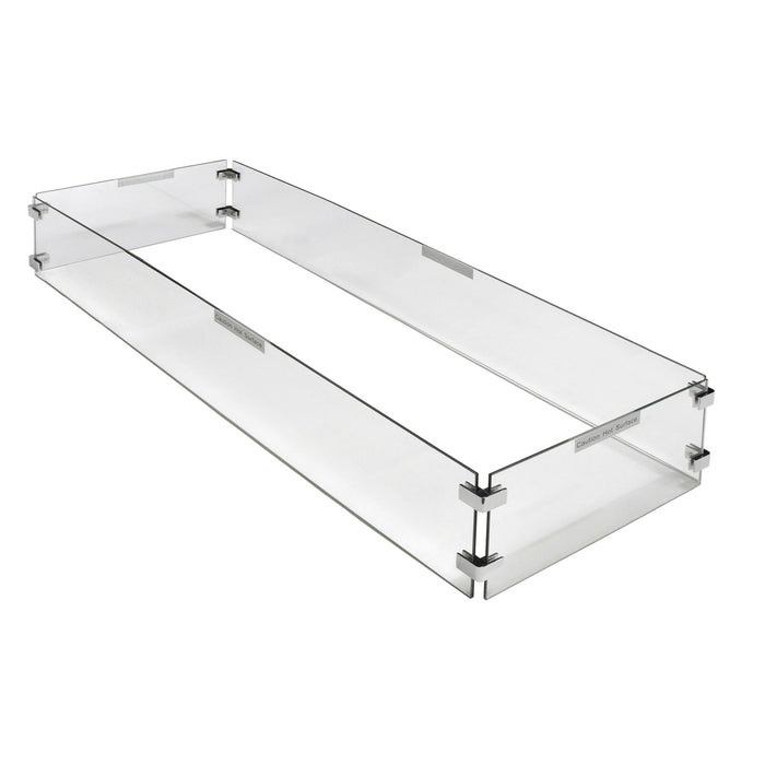 Paramount Fire Table Wind Guard, Rectangular, 42IN x 14.7IN