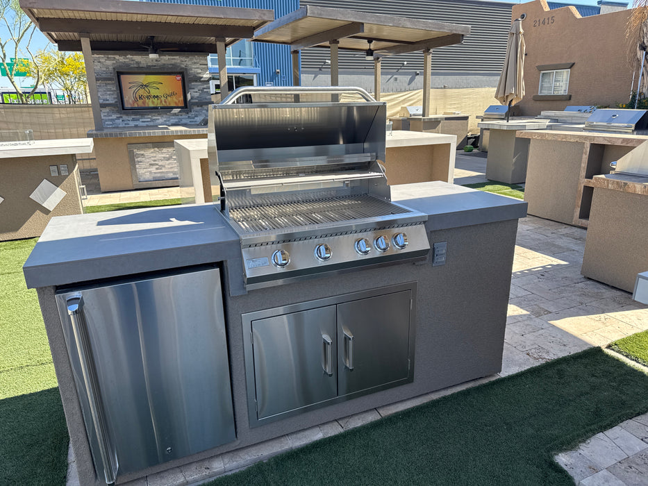 7' BBQ Island