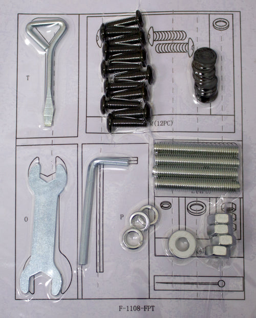 Cast Aluminum Fire Pit Hardware Kit