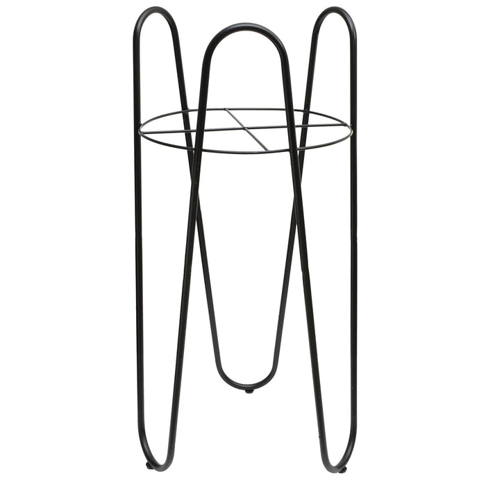 Grapevine Resin Wicker Planter with Tall Metal Stand