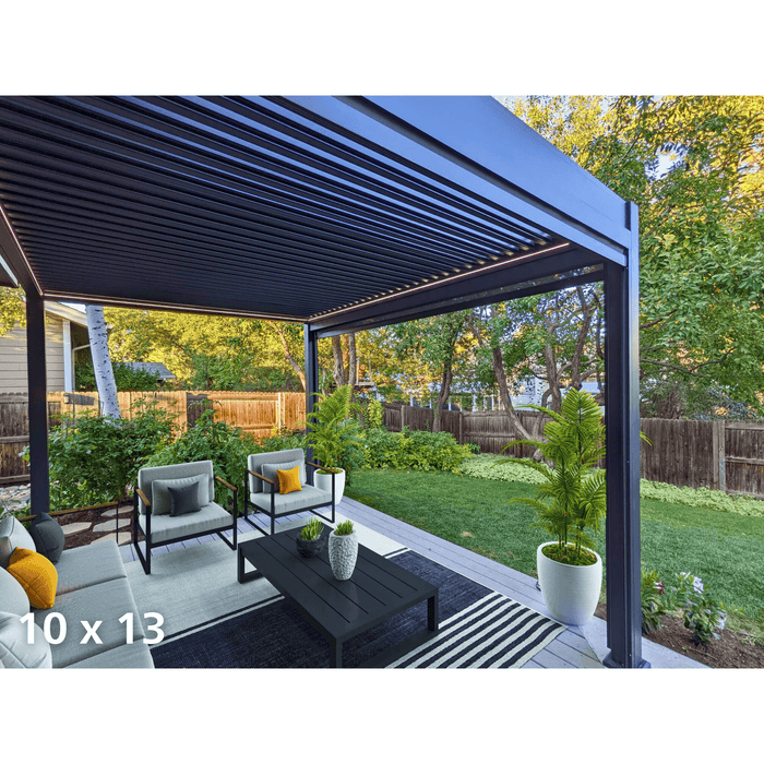 Villa Pergola - Motorized Louver w/ Edge Lighting