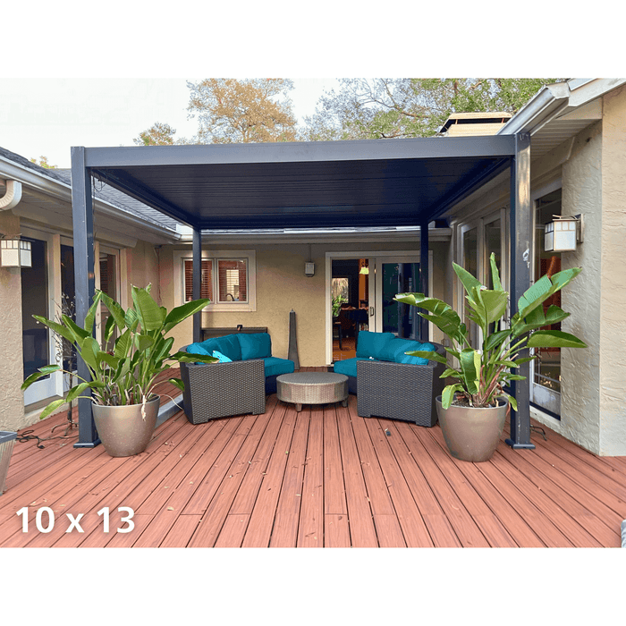 Villa Pergola - Motorized Louver w/ Edge Lighting