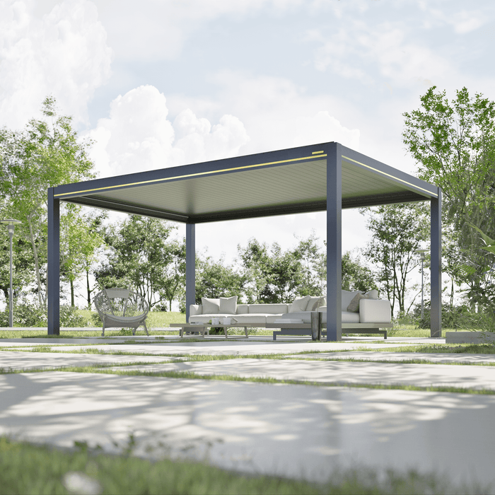 Villa Pergola 2.0 - Motorized Louver w/ Lighting