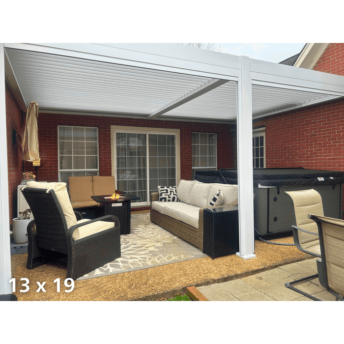 Villa Pergola - Motorized Louver w/ Edge Lighting