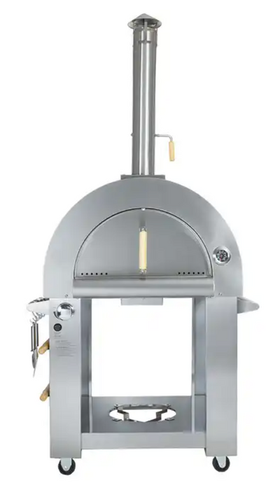 Kokomo 32” Wood Fired Stainless Steel Pizza Oven