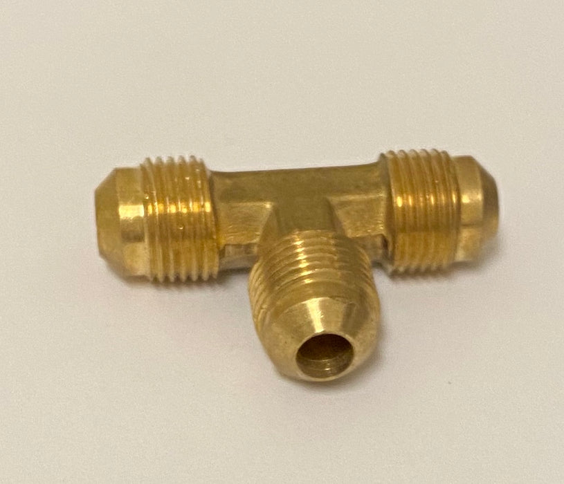 3/8 Inch Flare Fitting Tee 3 Way Hook up BBQ Grill + Side Burner Hook ups