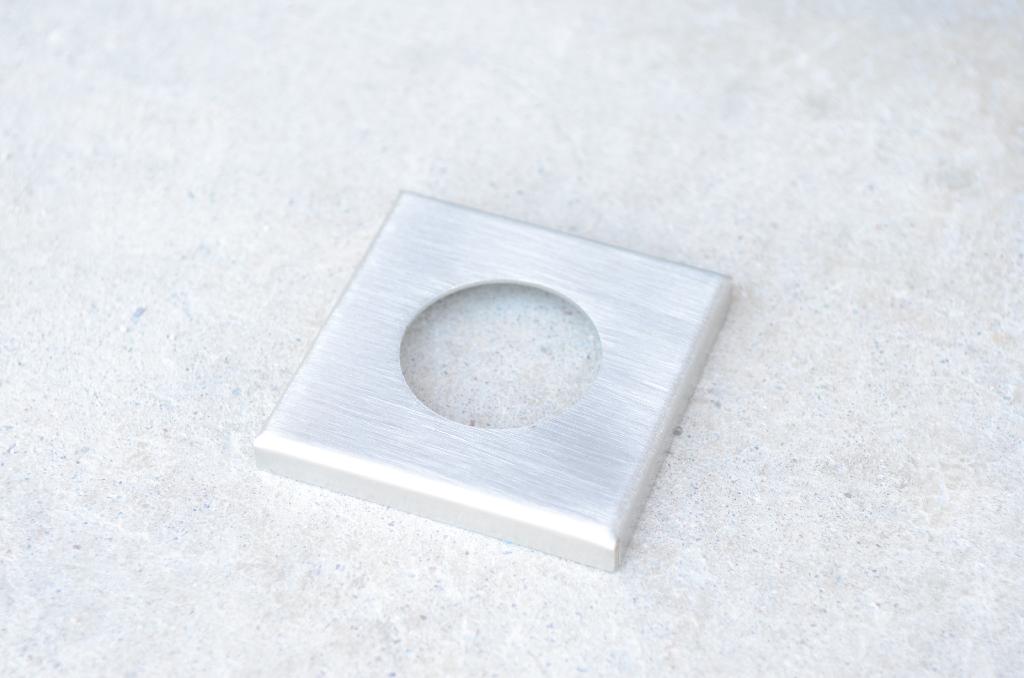 Outdoor Kitchen Stainless Steel Tile Umbrella Sleeve Trim Kit DIY