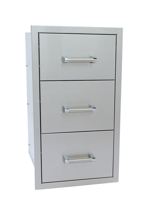 Outdoor Kitchen Stainless Steel Triple Drawer