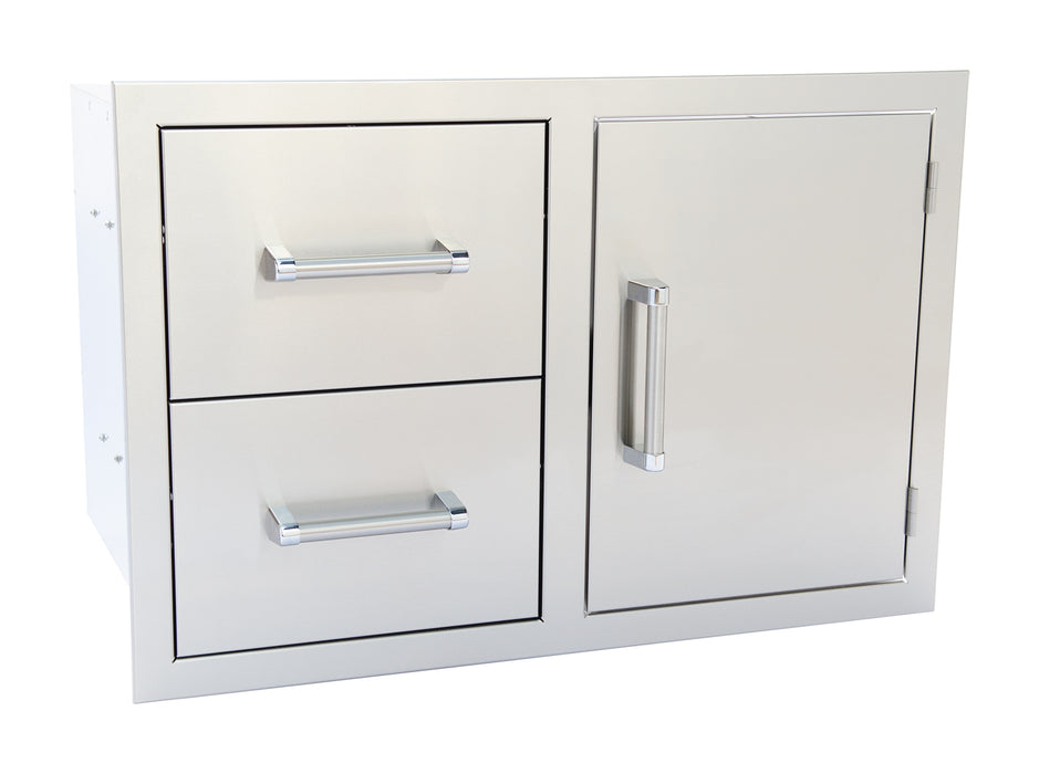 Outdoor Kitchen Stainless Steel Two Drawer - One Door Combo