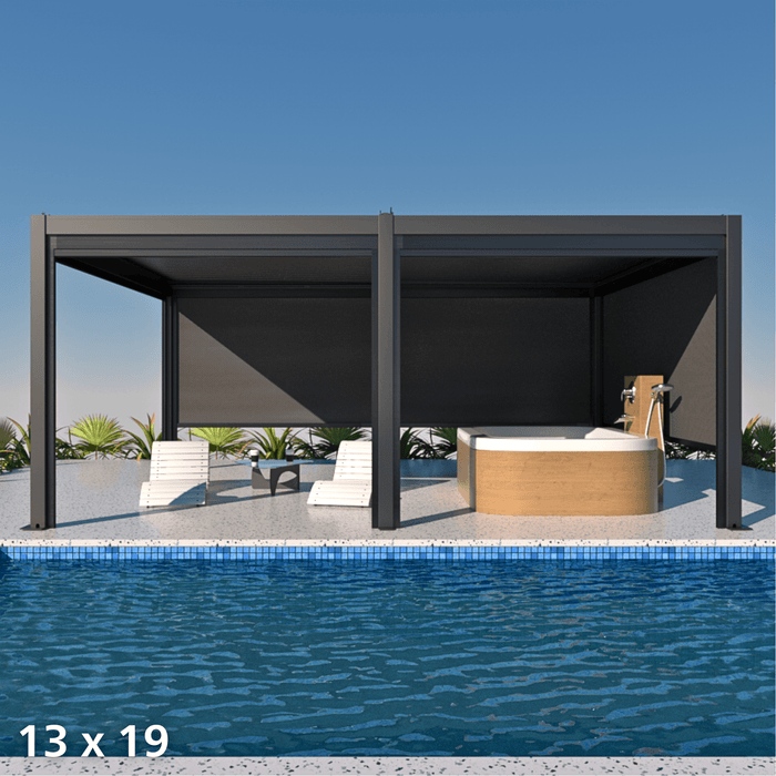Villa Pergola - Motorized Louver w/ Edge Lighting
