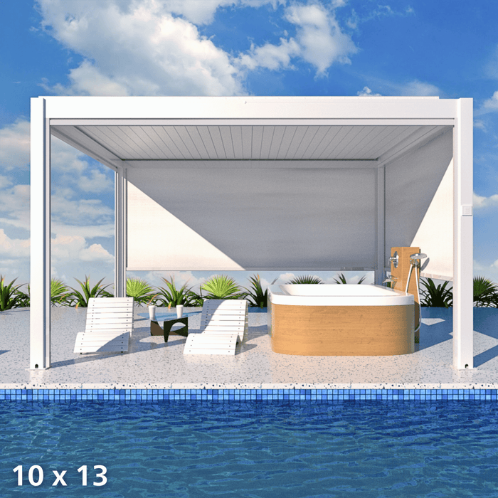 Villa Pergola - Motorized Louver w/ Edge Lighting