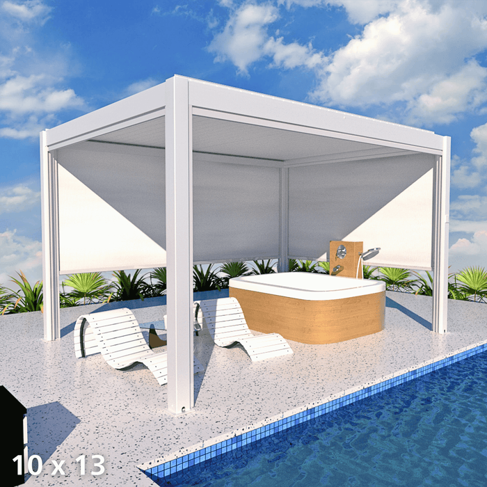 Villa Pergola - Motorized Louver w/ Edge Lighting