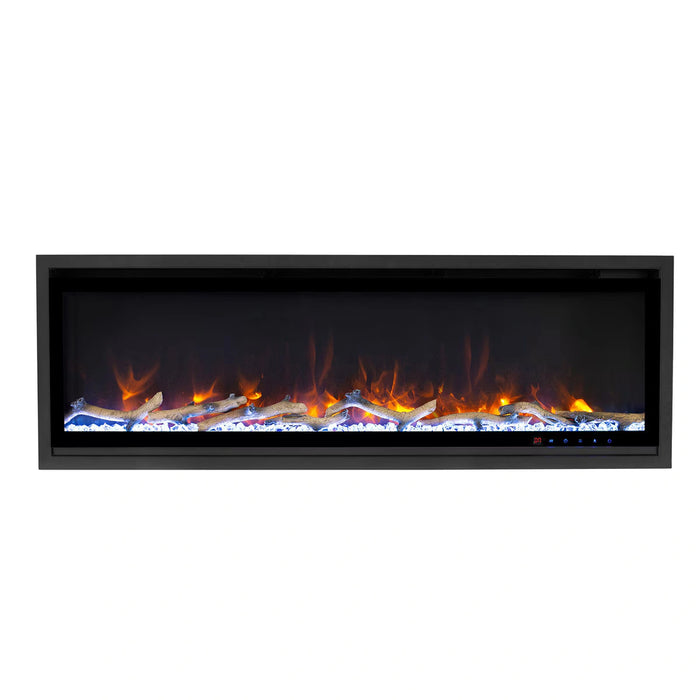 Commercial Grade Kennedy II Collection 42IN Recessed or Walmount Electric Fireplace