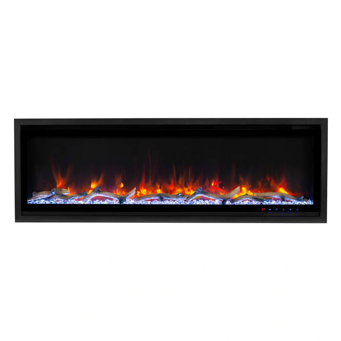 Commercial Grade Kennedy II Collection 50IN Recessed or Walmount Electric Fireplace