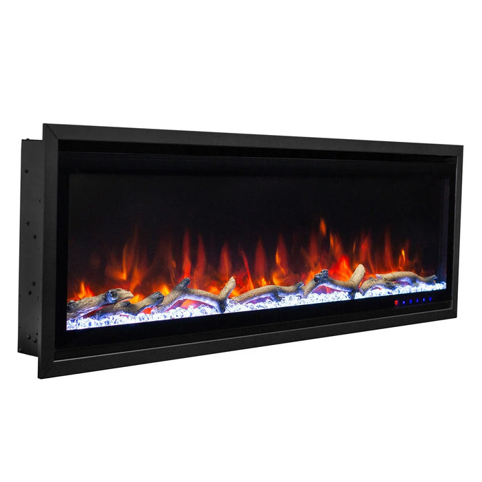 Commercial Grade Kennedy II Collection 50IN Recessed or Walmount Electric Fireplace