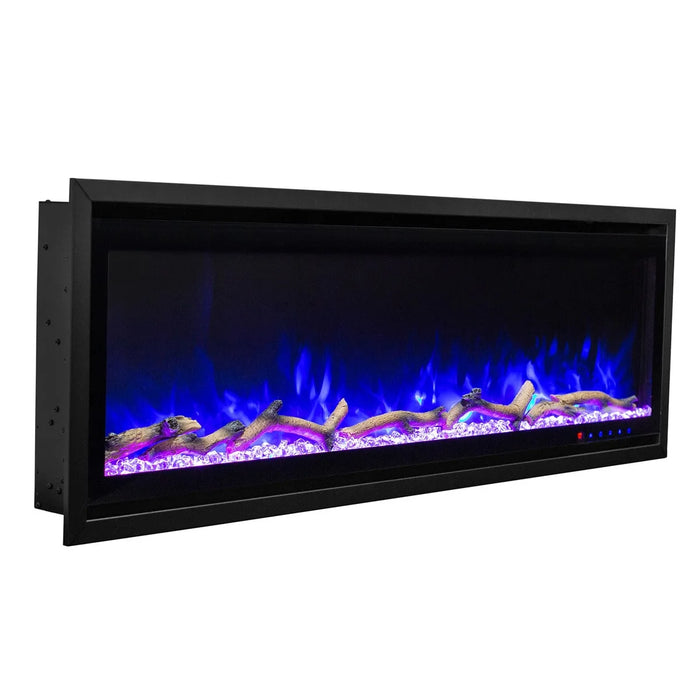 Commercial Grade Kennedy II Collection 50IN Recessed or Walmount Electric Fireplace