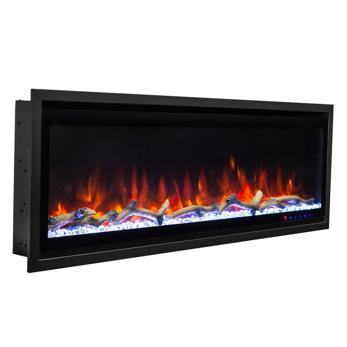 Commercial Grade Kennedy II Collection 60IN Recessed or Walmount Electric Fireplace