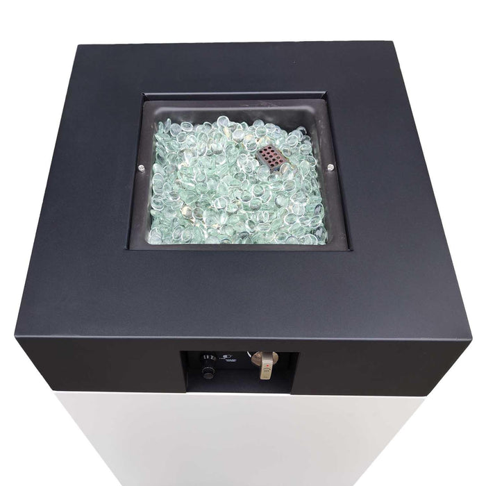 Paramount Pebble Aluminum Propane Fire Pit Table