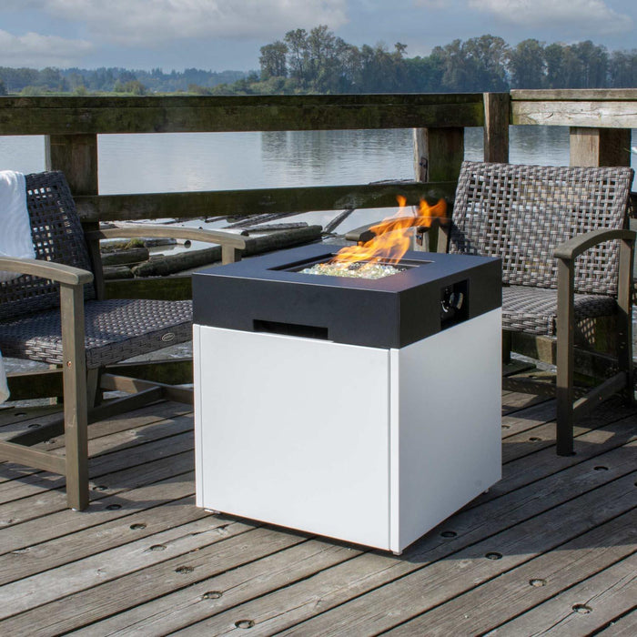 Paramount Pebble Aluminum Propane Fire Pit Table