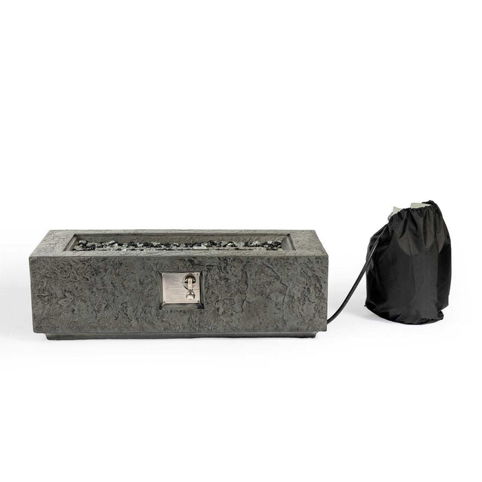 Paramount Rocco Rectangular Fire Pit Table