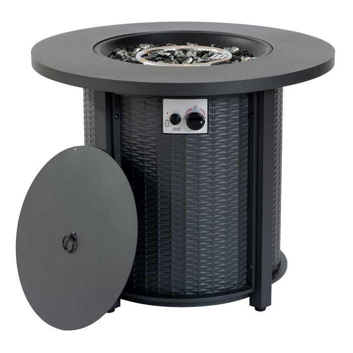 Paramount Eclipse Steel Fire Pit Table,30IN