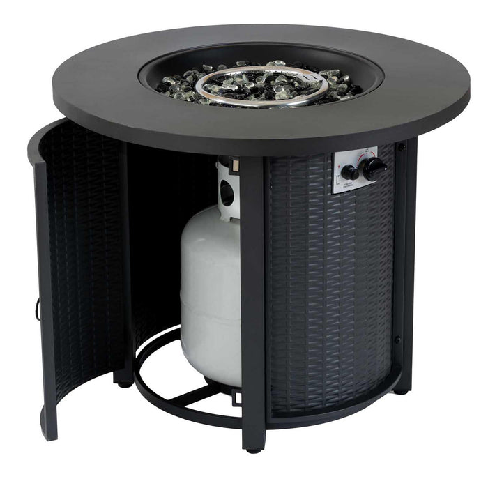 Paramount Eclipse Steel Fire Pit Table,30IN