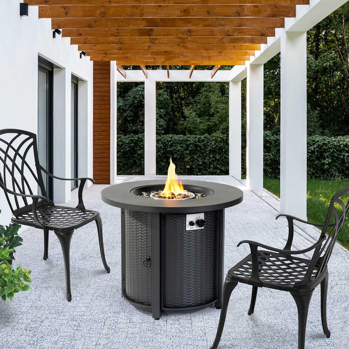 Paramount Eclipse Steel Fire Pit Table,30IN