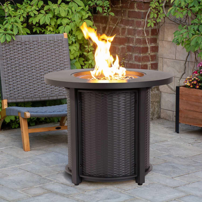 Paramount Eclipse Steel Fire Pit Table,30IN