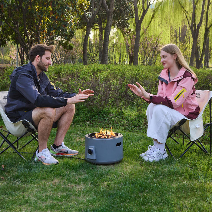 Paramount Expedition Campfire Smokeless Firepit, Grey