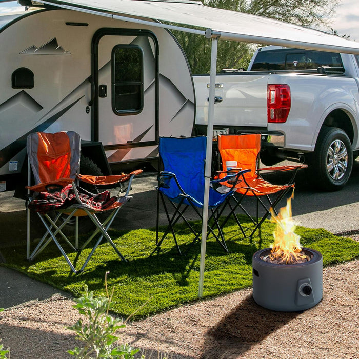 Paramount Expedition Campfire Smokeless Firepit, Grey