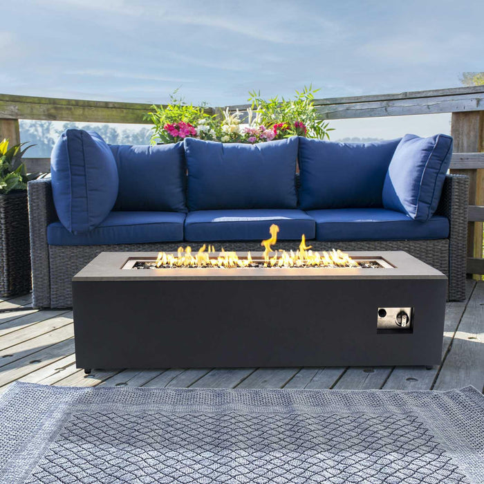 Paramount Aries Convertible Propane Fire Table, Grey Black