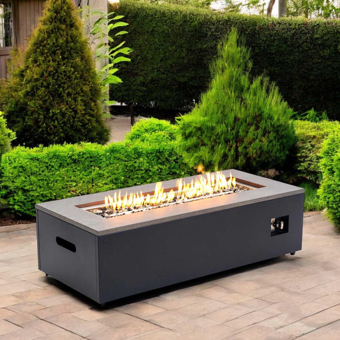 Paramount Aries Convertible Propane Fire Table, Grey Black