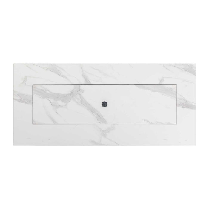Paramount Aries Marble Convertible Propane Fire Table , White