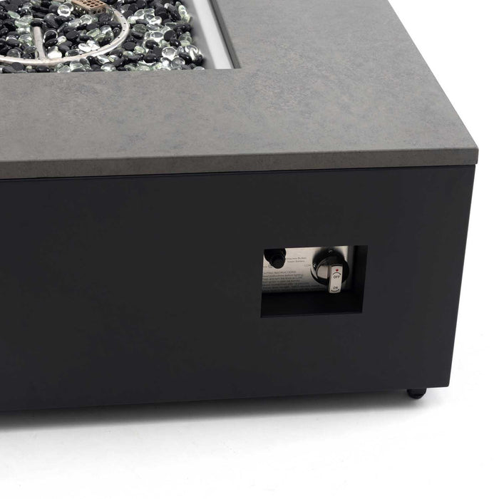 Paramount Danby Convertible Propane Fire Table, Grey and Black