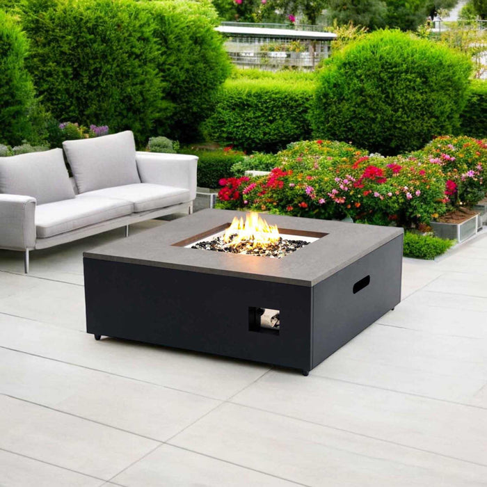 Paramount Danby Convertible Propane Fire Table, Grey and Black