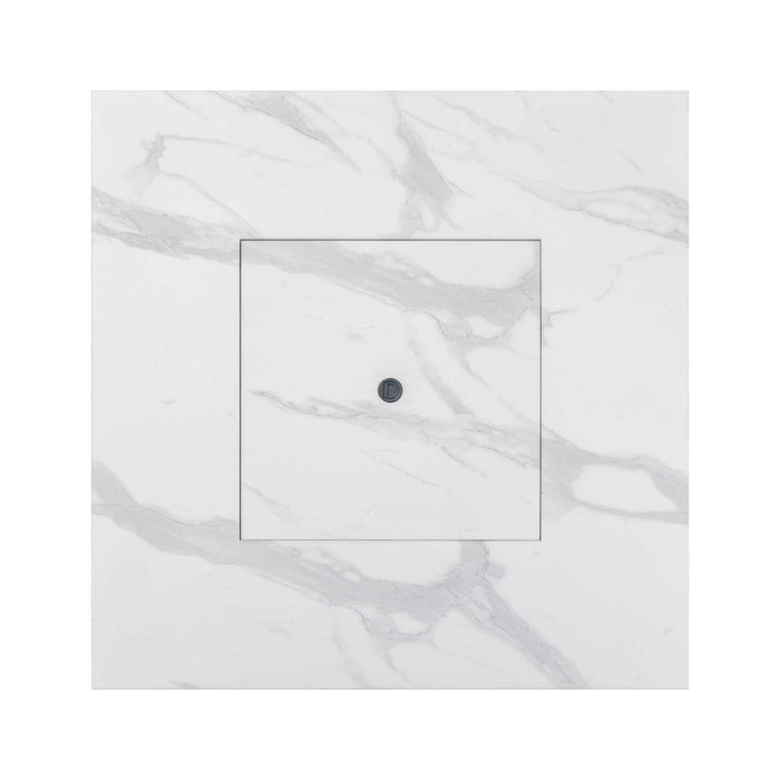 Danby Marble Convertible Propane Fire Table, White