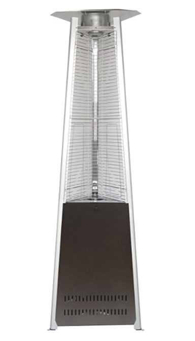 COMPACT COMMERCIAL HAMMERED BRONZE GLASS TUBE HEATER