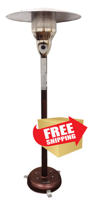 85" Natural Gas Outdoor Patio Heater - Hammered Bronze