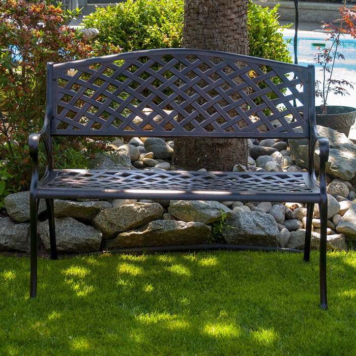Patioflare Cast Aluminum Bench
