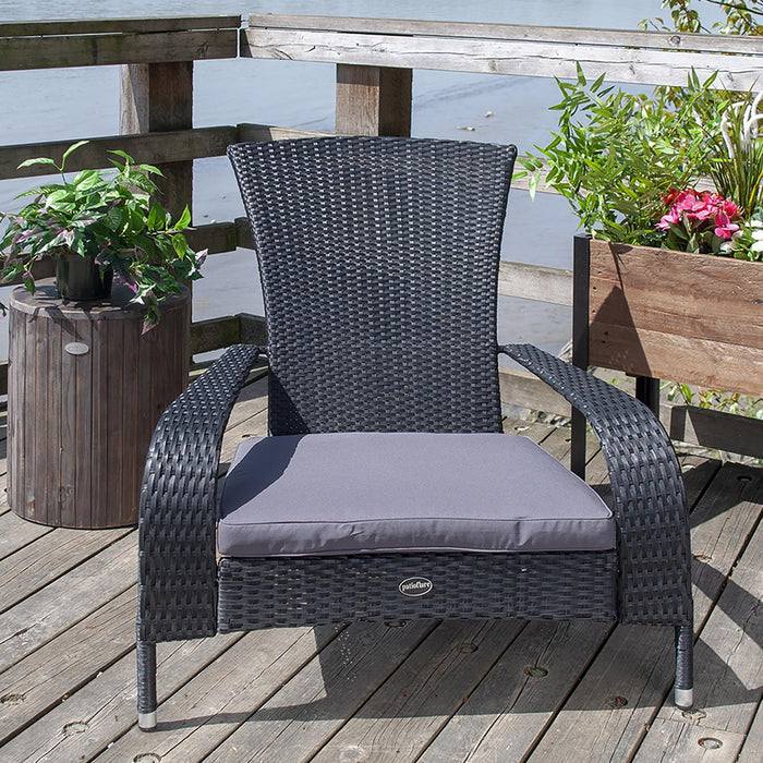 Patioflare Muskoka Chair, Black